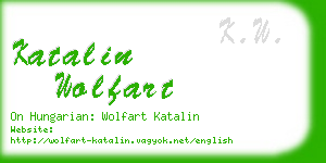 katalin wolfart business card